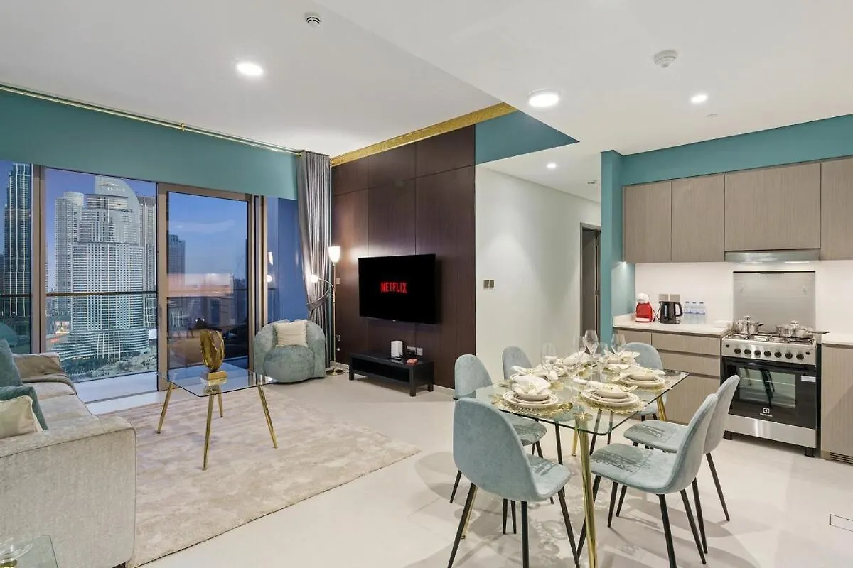 Best Burj Khalifa View,2 Min Walk Dubai Mall Apartment